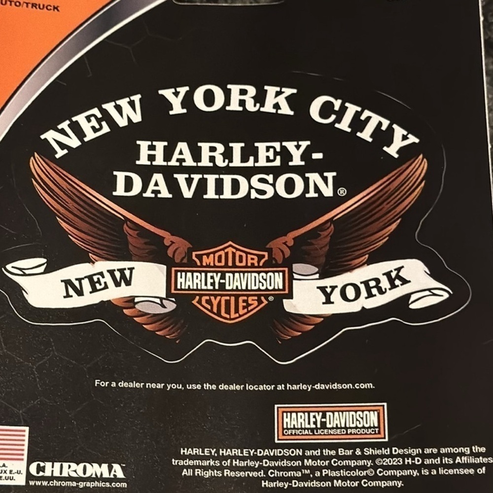 NYC Harley Davidson sticker & key chain - Picture 4 of 4